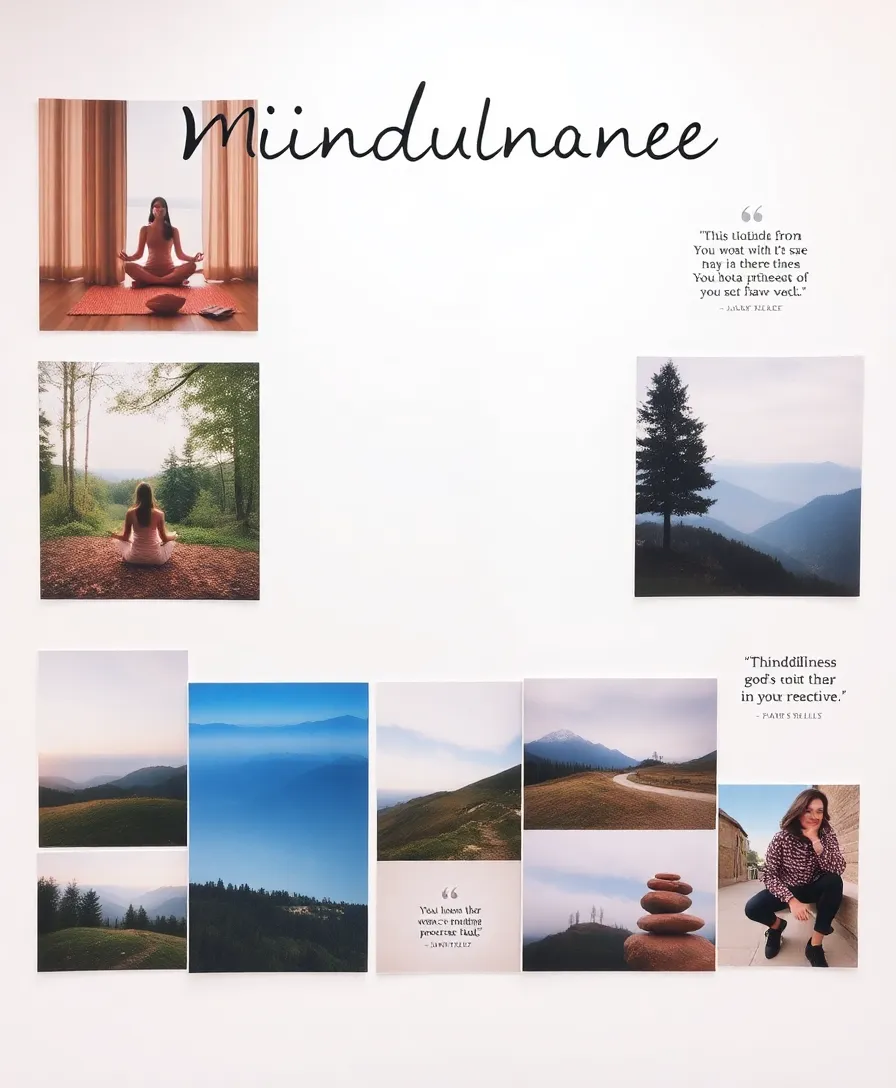 15 Inspiring 2025 Vision Board Pictures That'll Ignite Your Dreams! - 12. Mindfulness: Cultivating Presence