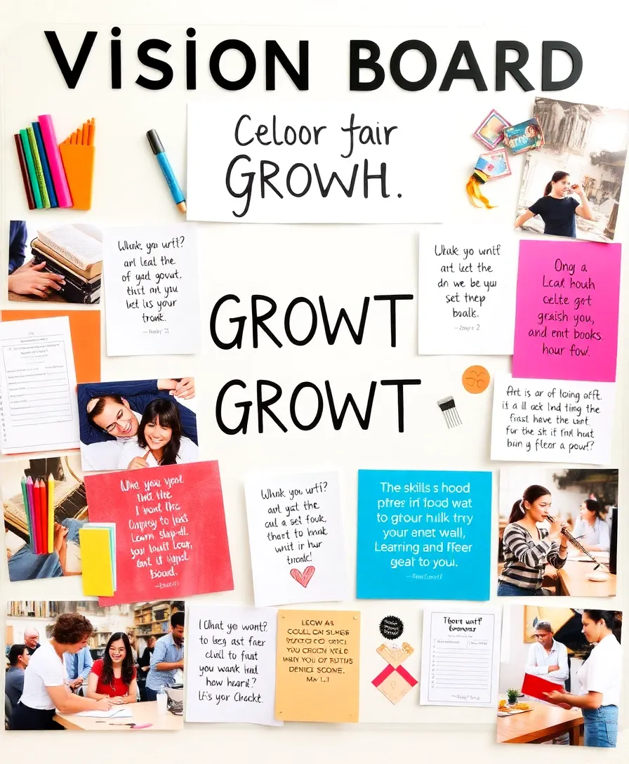 15 Inspiring 2025 Vision Board Pictures That'll Ignite Your Dreams! - 4. Personal Growth: Embrace New Skills