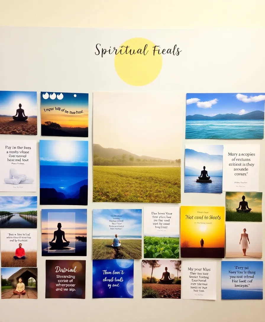 15 Inspiring 2025 Vision Board Pictures That'll Ignite Your Dreams! - 8. Spiritual Growth: Finding Your Center