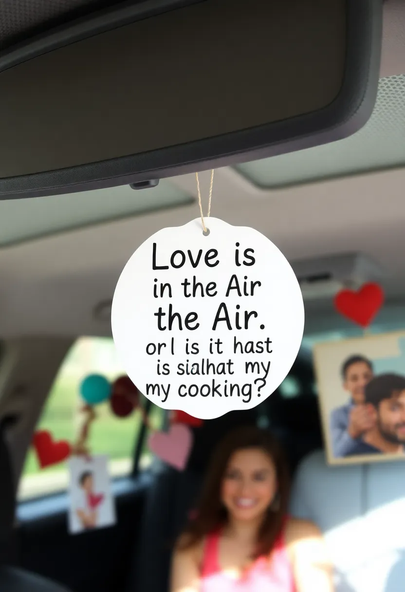 21 Creative and Humorous Valentine's Gifts for Boyfriends That They Won't Forget! - 11. Funny 'Love is in the Air' Air Freshener