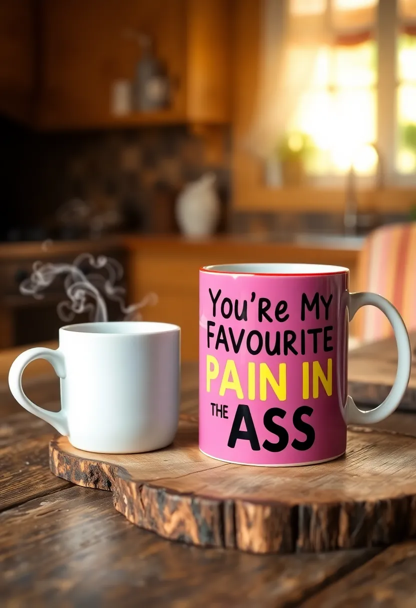 21 Creative and Humorous Valentine's Gifts for Boyfriends That They Won't Forget! - 2. 'You're My Favorite Pain in the Ass' Mug