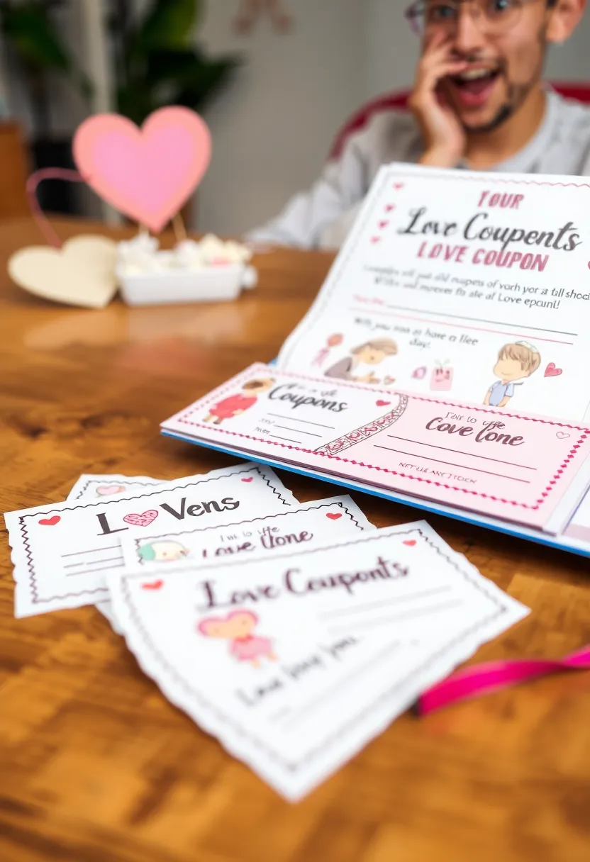 21 Creative and Humorous Valentine's Gifts for Boyfriends That They Won't Forget! - 5. 'Love Coupons' with a Twist