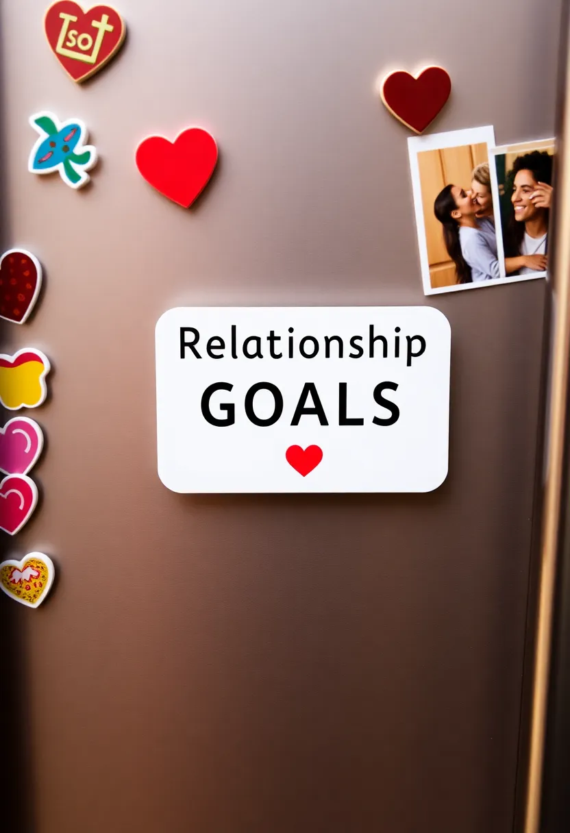 21 Creative and Humorous Valentine's Gifts for Boyfriends That They Won't Forget! - 7. 'Relationship Goals' Fridge Magnet