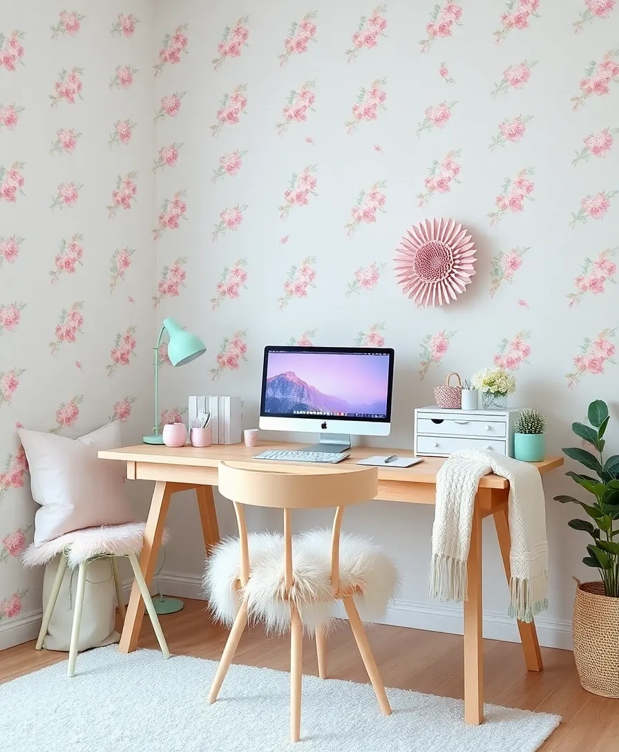 25 Stunning Office Job Aesthetic Ideas to Transform Your Workspace (You Won't Believe #12!) - 11. Dreamy Pastels