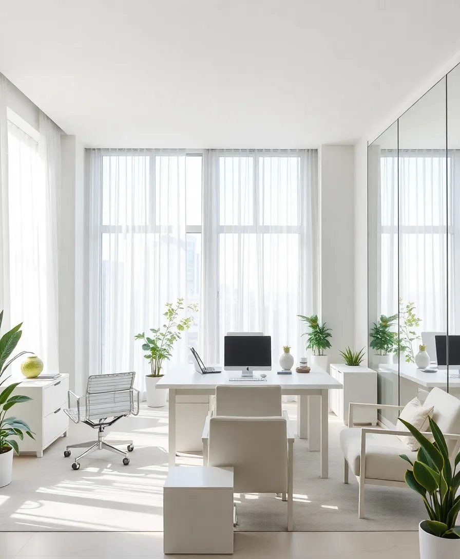 25 Stunning Office Job Aesthetic Ideas to Transform Your Workspace (You Won't Believe #12!) - 20. Bright and Airy