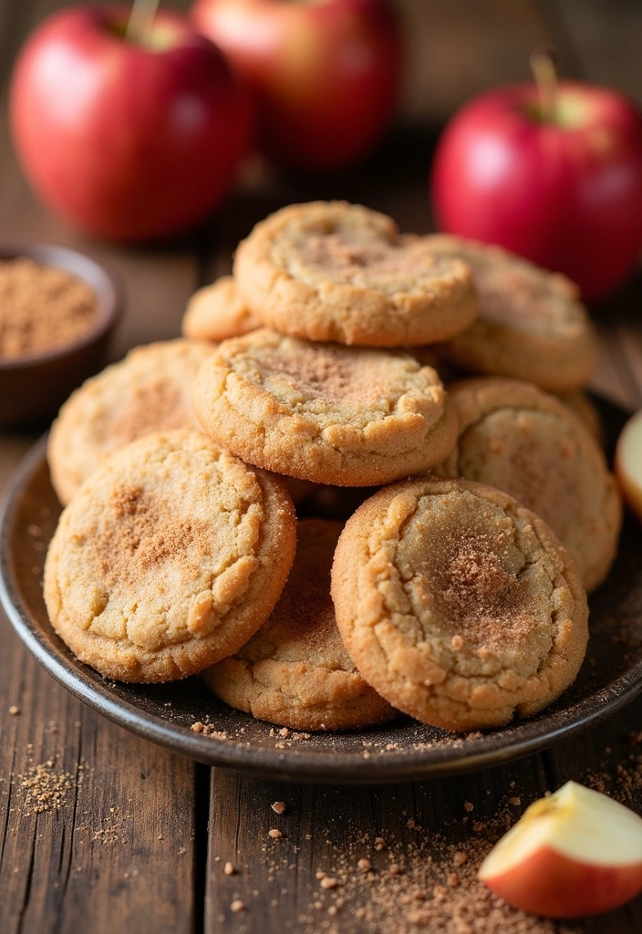 10 Irresistible Candy Apple Cookie Recipes That Will Make Fall Your Favorite Season! - 3. Cinnamon Sugar Candy Apple Cookies