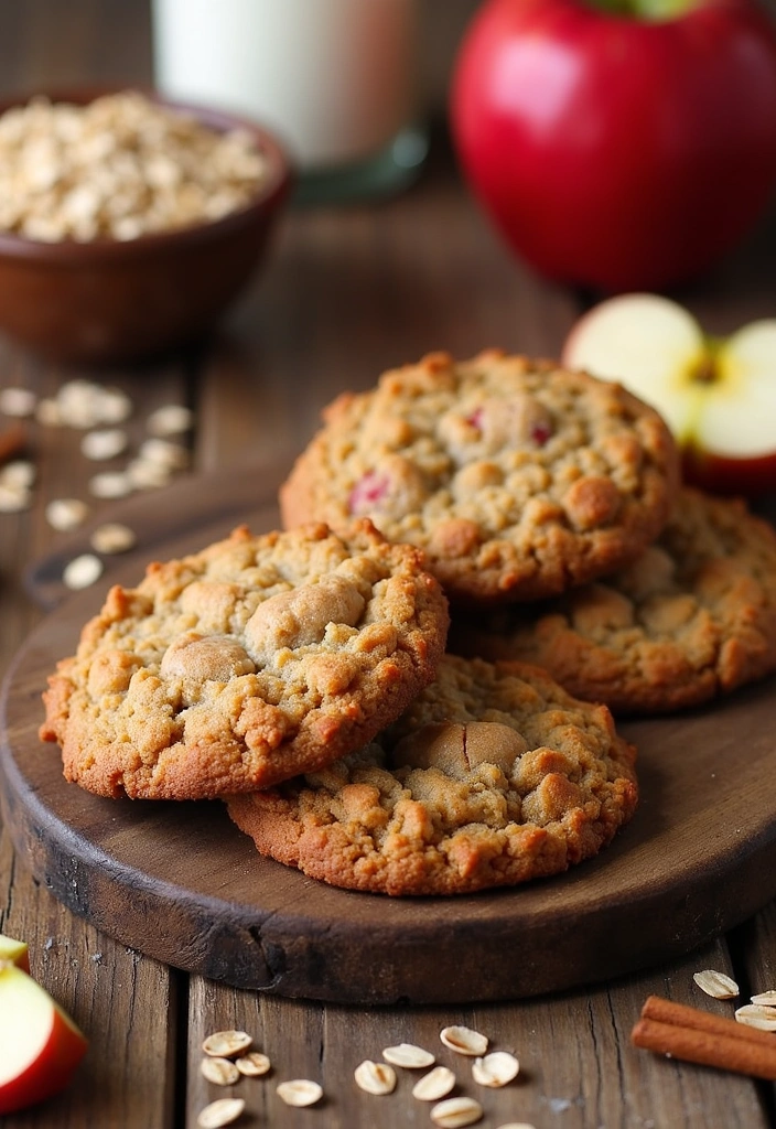 10 Irresistible Candy Apple Cookie Recipes That Will Make Fall Your Favorite Season! - 4. Spiced Candy Apple Oatmeal Cookies