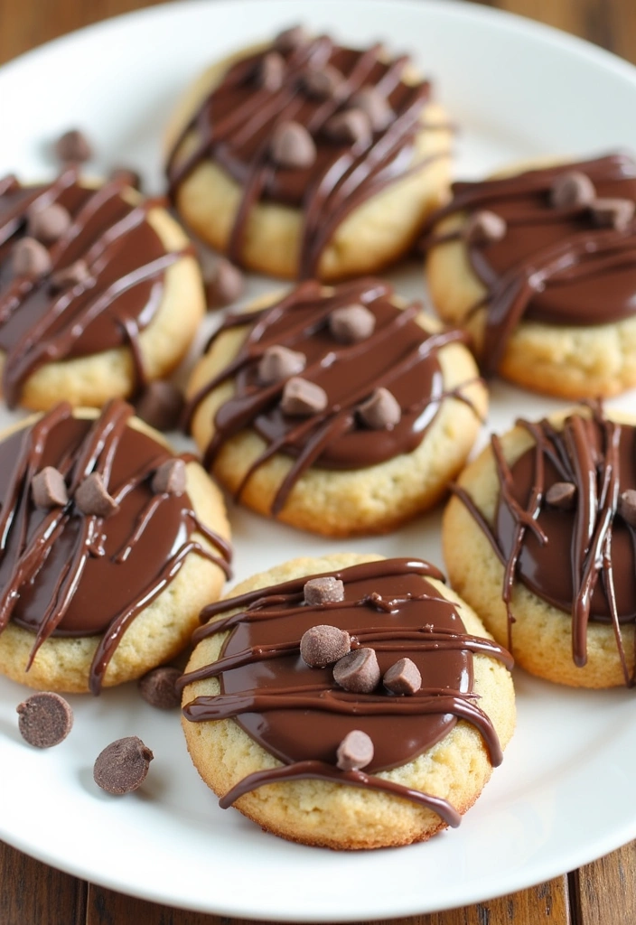 10 Irresistible Candy Apple Cookie Recipes That Will Make Fall Your Favorite Season! - 5. Chocolate Drizzle Candy Apple Cookies