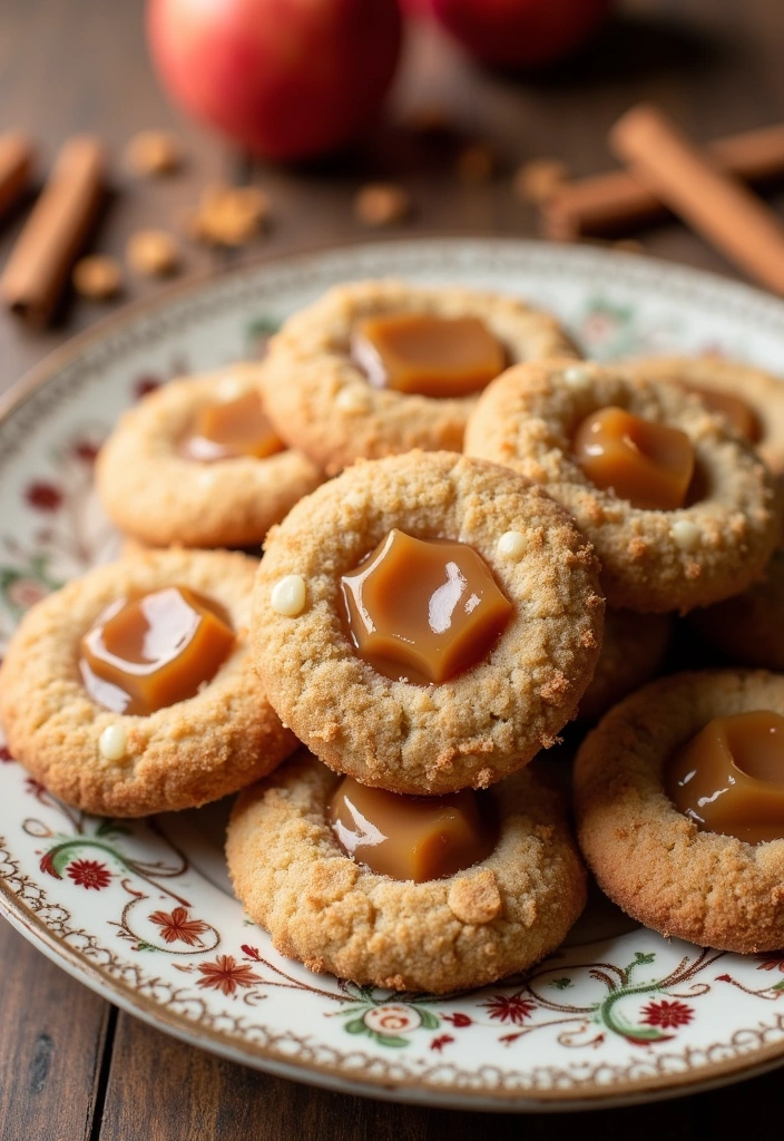 10 Irresistible Candy Apple Cookie Recipes That Will Make Fall Your Favorite Season! - 6. Caramel Apple Snickerdoodle Cookies