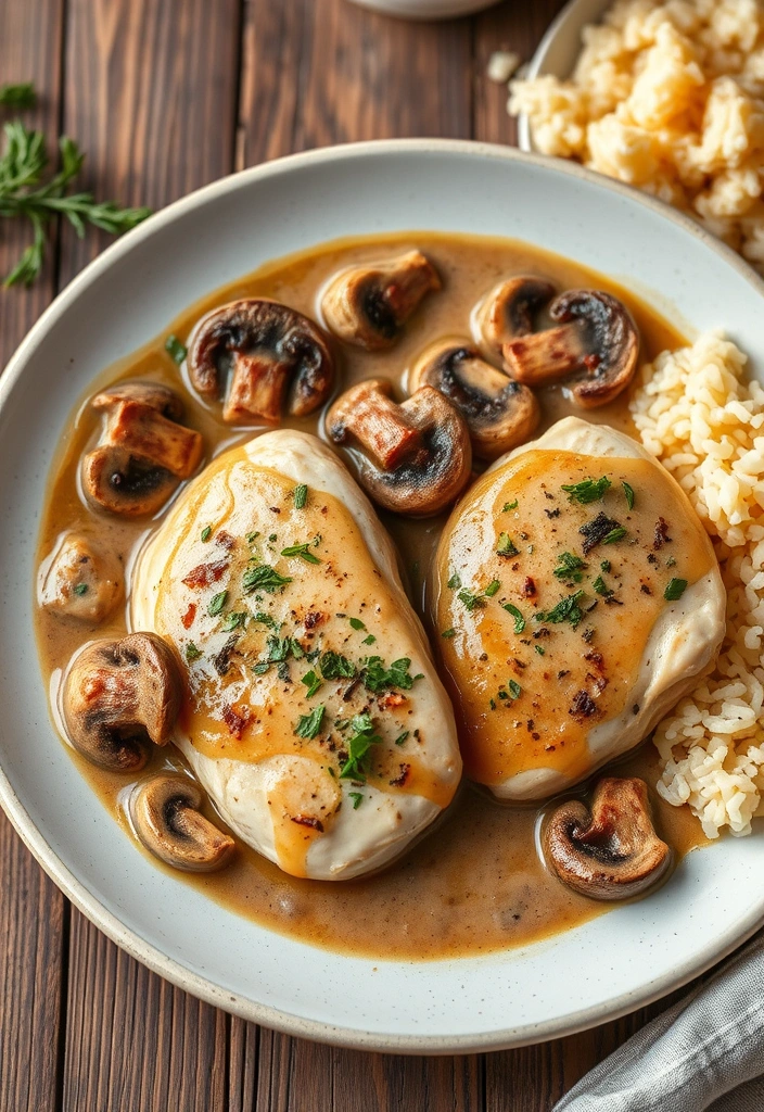 10 Irresistible Marry Me Chicken Recipes That Will Make You Say 'I Do!' - 10. Creamy Mushroom Marry Me Chicken
