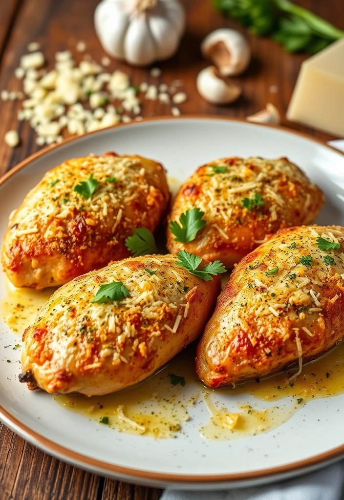 10 Irresistible Marry Me Chicken Recipes That Will Make You Say 'I Do!' - 2. Garlic Parmesan Marry Me Chicken