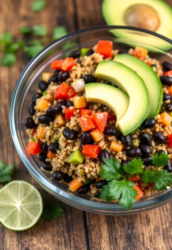 15 Easy Plant-Based Meal Prep Ideas You Can Make in Under 30 Minutes! - 1. Quinoa & Black Bean Salad