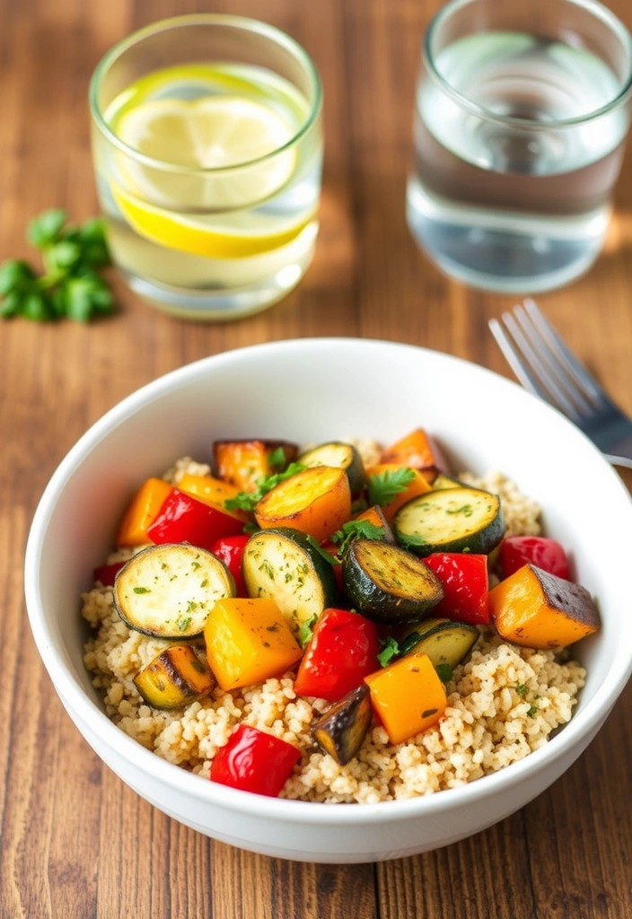 15 Easy Plant-Based Meal Prep Ideas You Can Make in Under 30 Minutes! - 11. Roasted Vegetable Quinoa Bowl