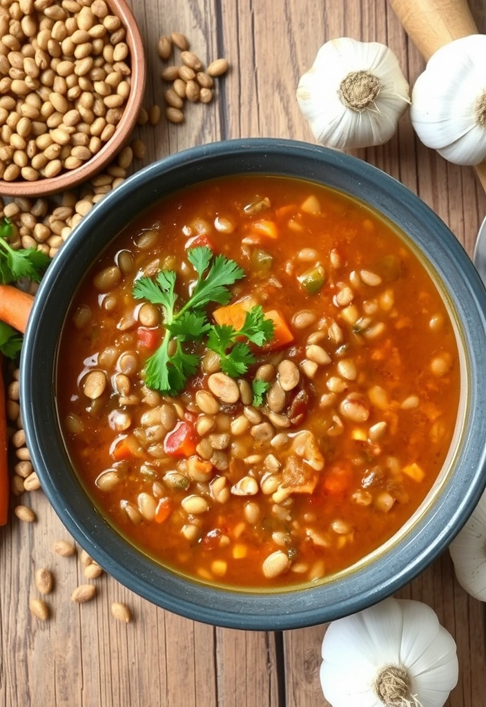 15 Easy Plant-Based Meal Prep Ideas You Can Make in Under 30 Minutes! - 5. Lentil Soup