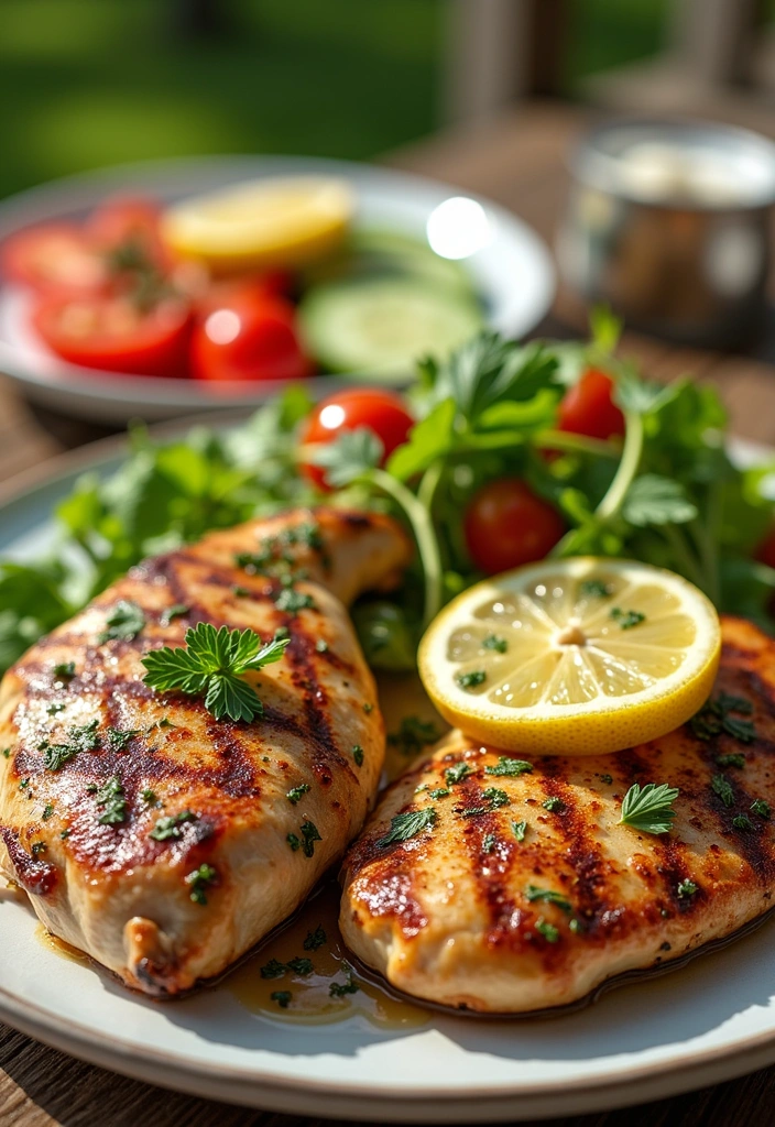 15 Healthy Dinner Recipes That Are So Delicious You'll Forget They're Good for You! - 2. Lemon Herb Grilled Chicken