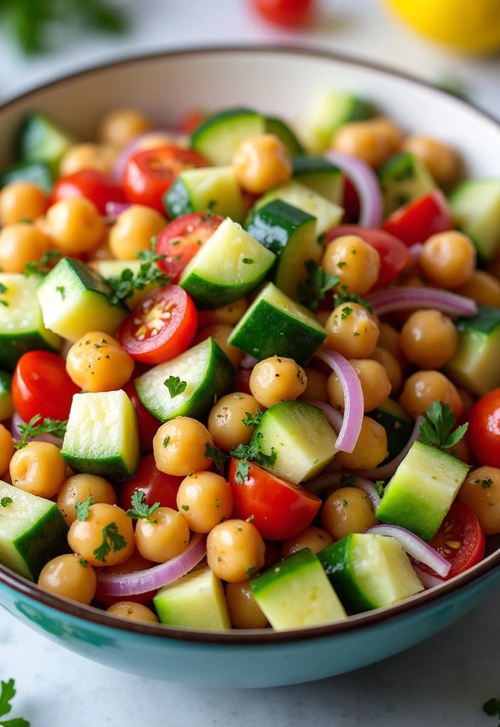 15 Healthy Dinner Recipes That Are So Delicious You'll Forget They're Good for You! - 8. Mediterranean Chickpea Salad
