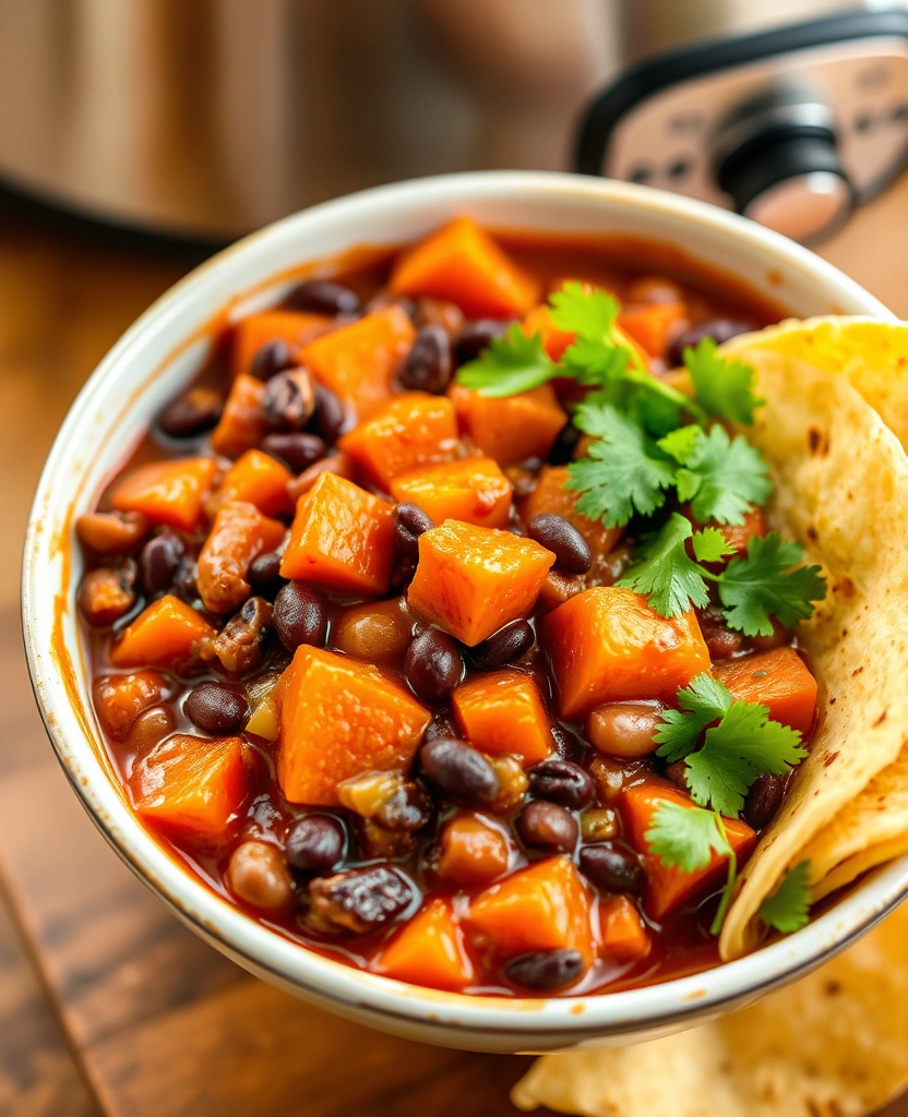 15 Mouth-Watering Crockpot Recipes That Will Change Your Dinner Game Forever! - 6. Sweet Potato and Black Bean Stew