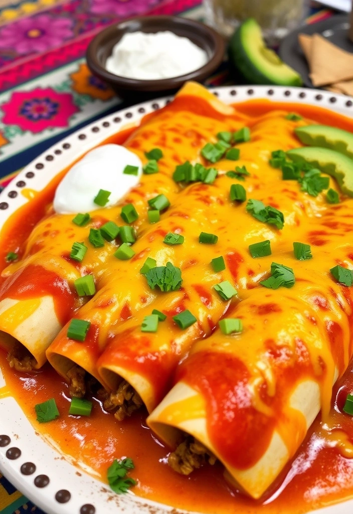 15 Mouthwatering Ground Beef Recipes That Will Make Dinner a Breeze! - 9. Beef Enchiladas