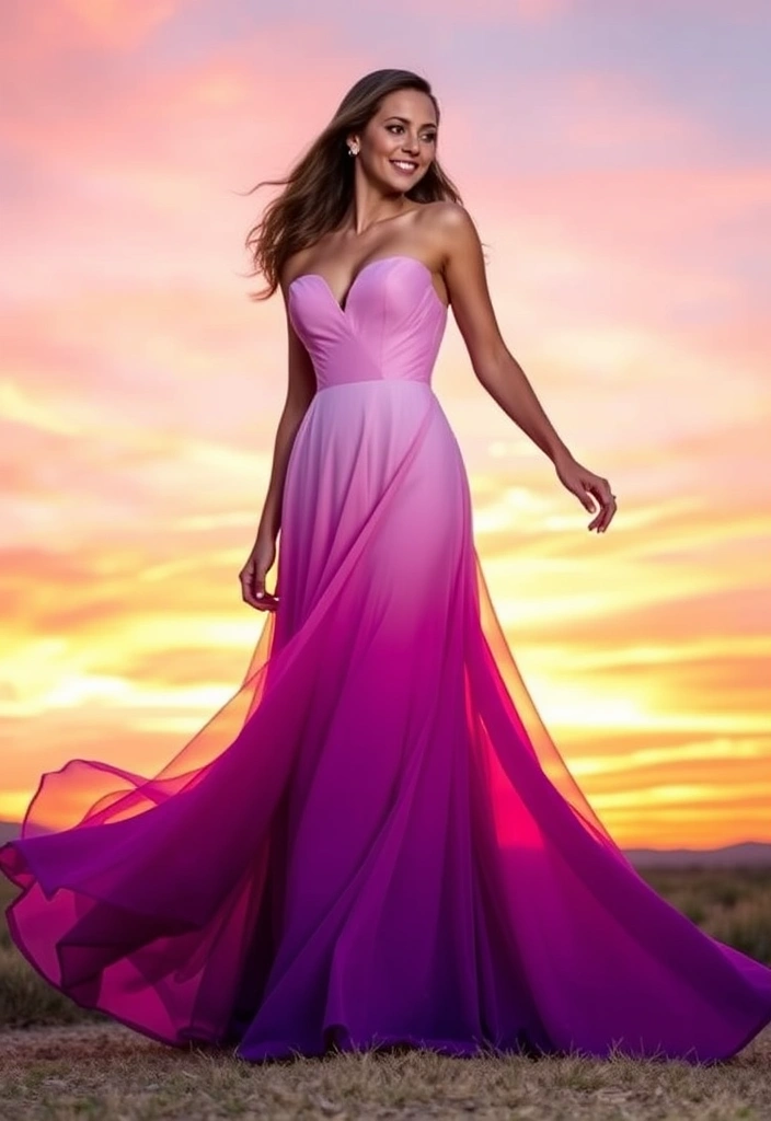 15 Stunning Prom Dresses That'll Make You the Belle of the Ball (You Won't Believe #13!) - 13. The Colorful Ombre