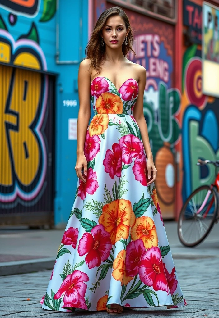 15 Stunning Prom Dresses That'll Make You the Belle of the Ball (You Won't Believe #13!) - 9. The Bold Print
