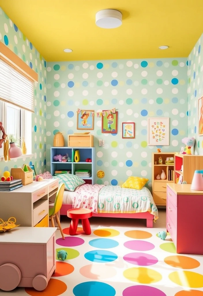 18 Wall Paper Background Transformations That Will Blow Your Mind (Check Out #4!) - 10. Playful Patterns