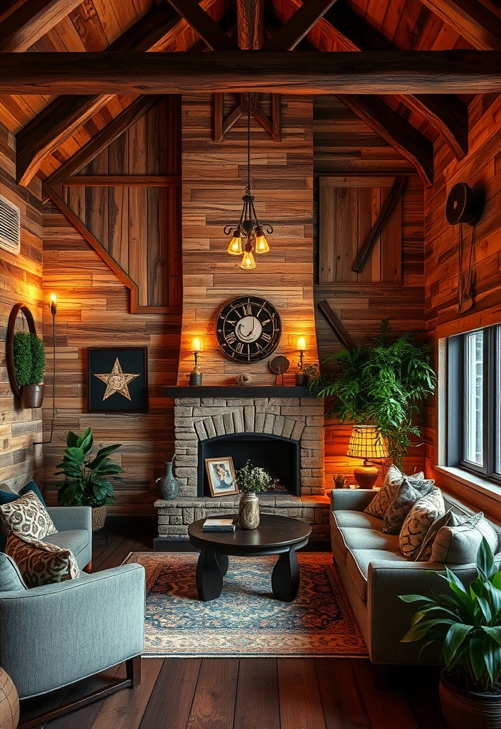 18 Wall Paper Background Transformations That Will Blow Your Mind (Check Out #4!) - 11. Rustic Retreat