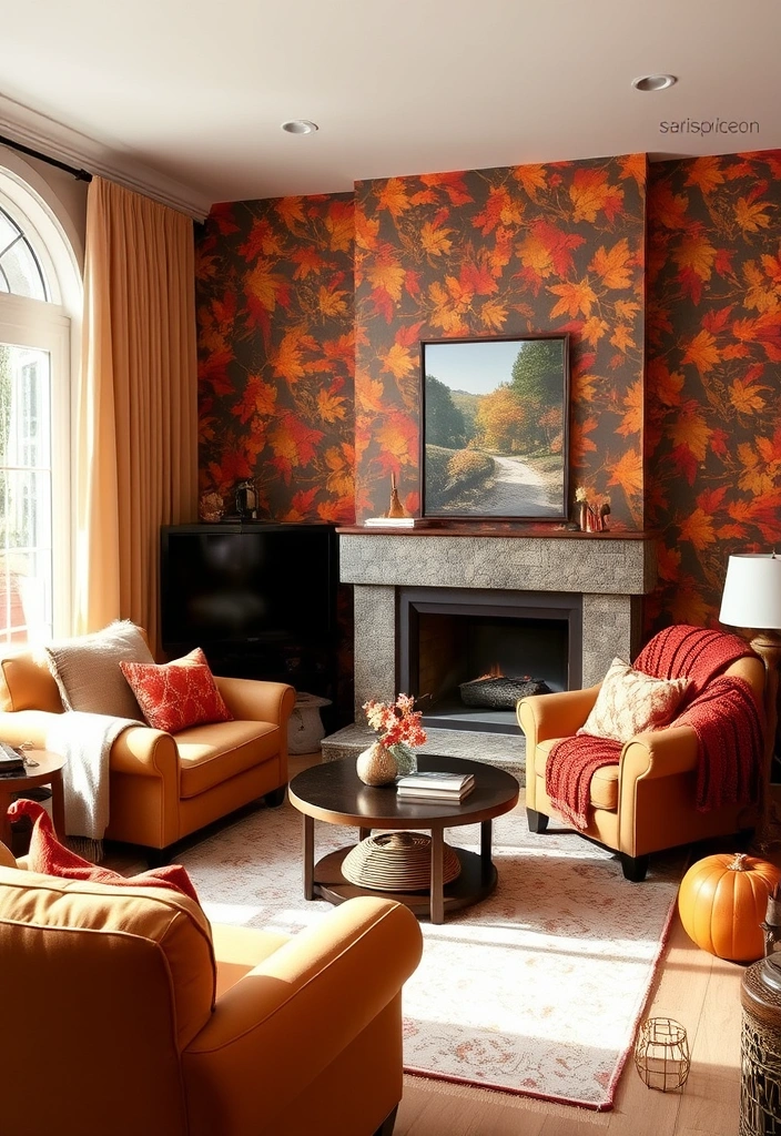 18 Wall Paper Background Transformations That Will Blow Your Mind (Check Out #4!) - 15. Seasonal Splendor