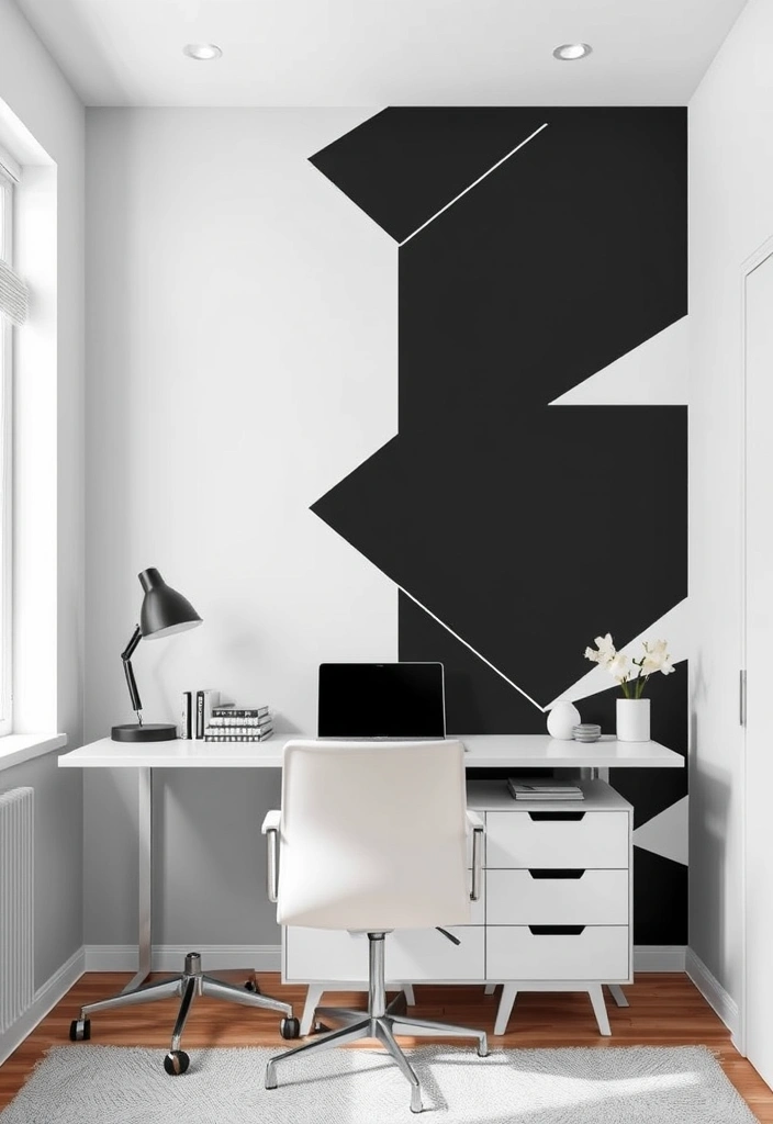 18 Wall Paper Background Transformations That Will Blow Your Mind (Check Out #4!) - 2. Geometric Glam