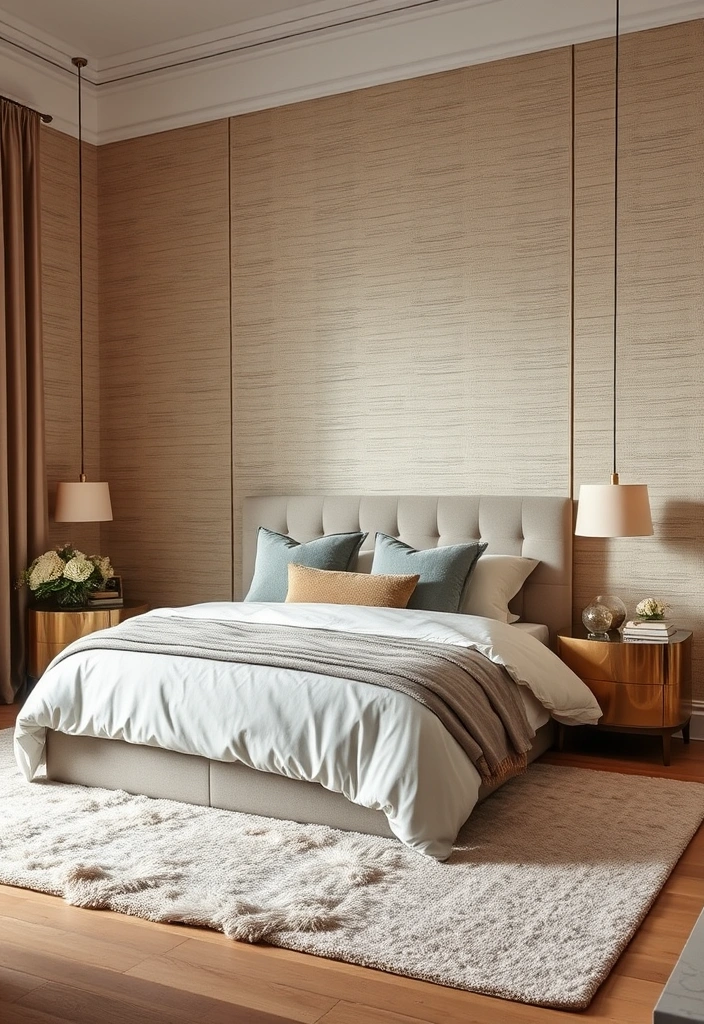18 Wall Paper Background Transformations That Will Blow Your Mind (Check Out #4!) - 5. Textured Elegance