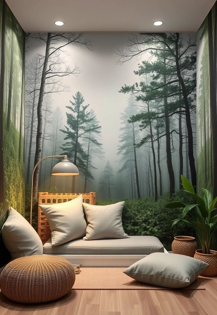 18 Wall Paper Background Transformations That Will Blow Your Mind (Check Out #4!) - 6. Nature-Inspired