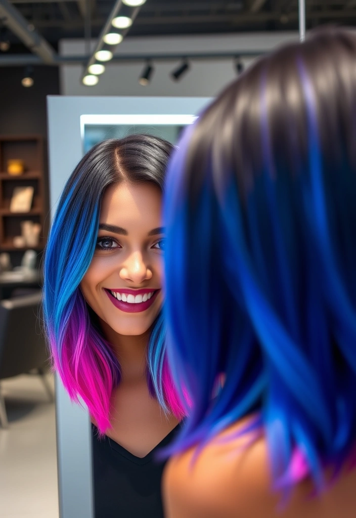 2025 Hair Styles That Will Blow Your Mind – Are You Ready to Be on Trend? - 1. Neon Ombre Highlights