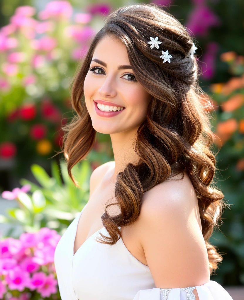 2025 Hair Styles That Will Blow Your Mind – Are You Ready to Be on Trend? - 12. Half-Up, Half-Down Styles