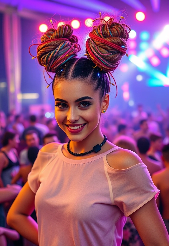 2025 Hair Styles That Will Blow Your Mind – Are You Ready to Be on Trend? - 4. Space Buns with a Twist