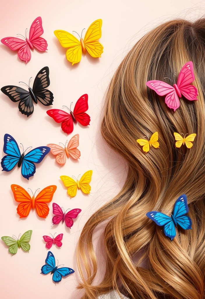 2025 Hair Styles That Will Blow Your Mind – Are You Ready to Be on Trend? - 5. Butterfly Hair Clips