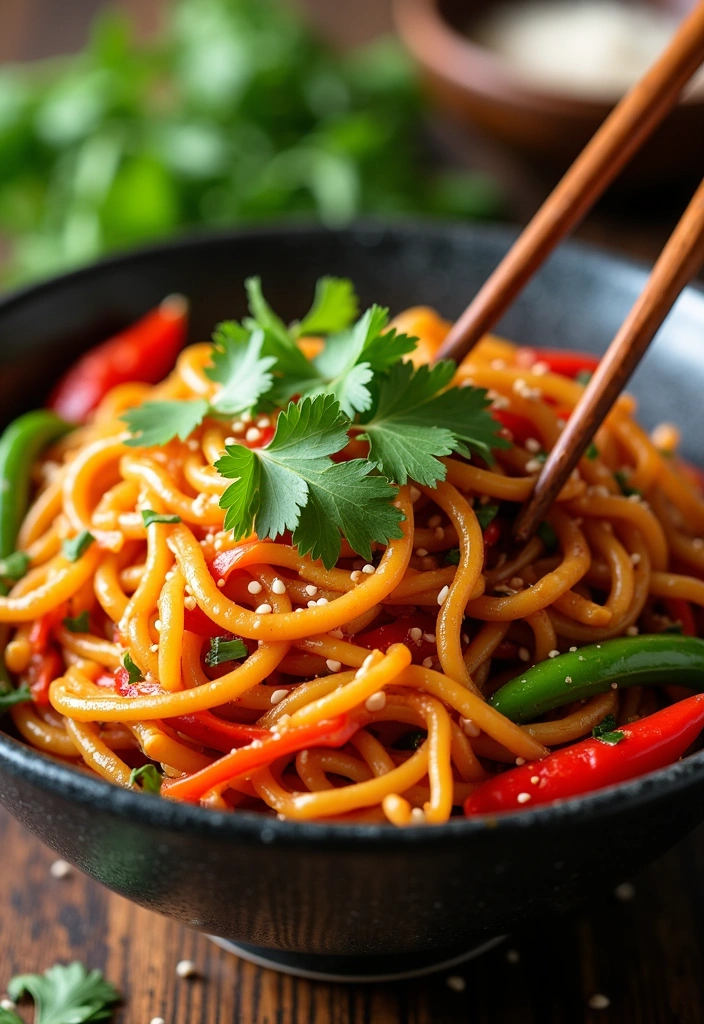 21 Healthy Asian Dinner Recipes That Taste Like a Dream (Don't Miss #12!) - 1. Spicy Szechuan Noodles