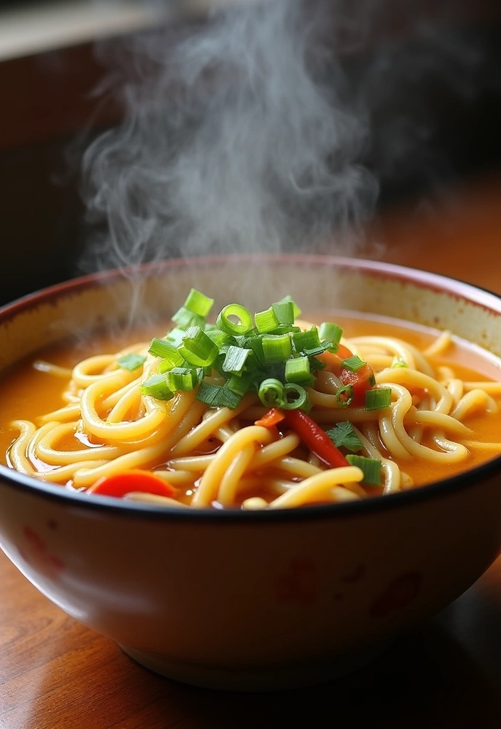 21 Healthy Asian Dinner Recipes That Taste Like a Dream (Don't Miss #12!) - 20. Curry Udon Noodles