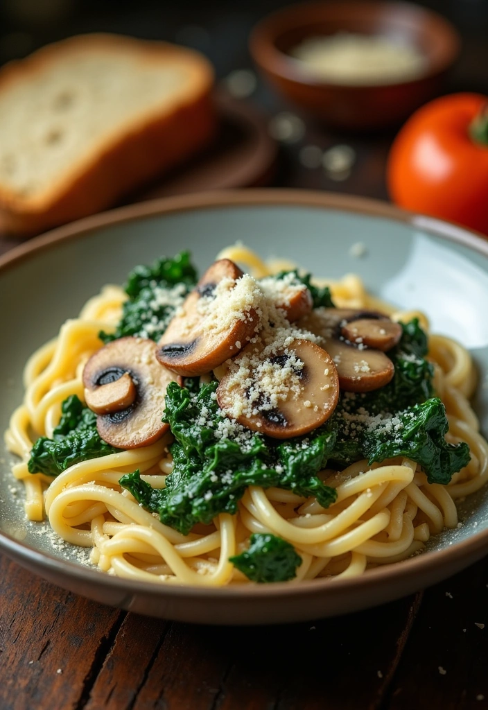 10 Meal Plans That Will Transform Your Weeknight Dinners (You Won't Believe #5!) - 4. Creamy Spinach and Mushroom Pasta