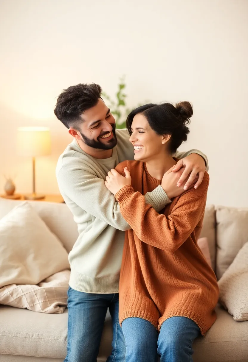 12 Touching Spots That Drive Men Wild (And Make You Giggle!) - 5. The Squeeze of Support