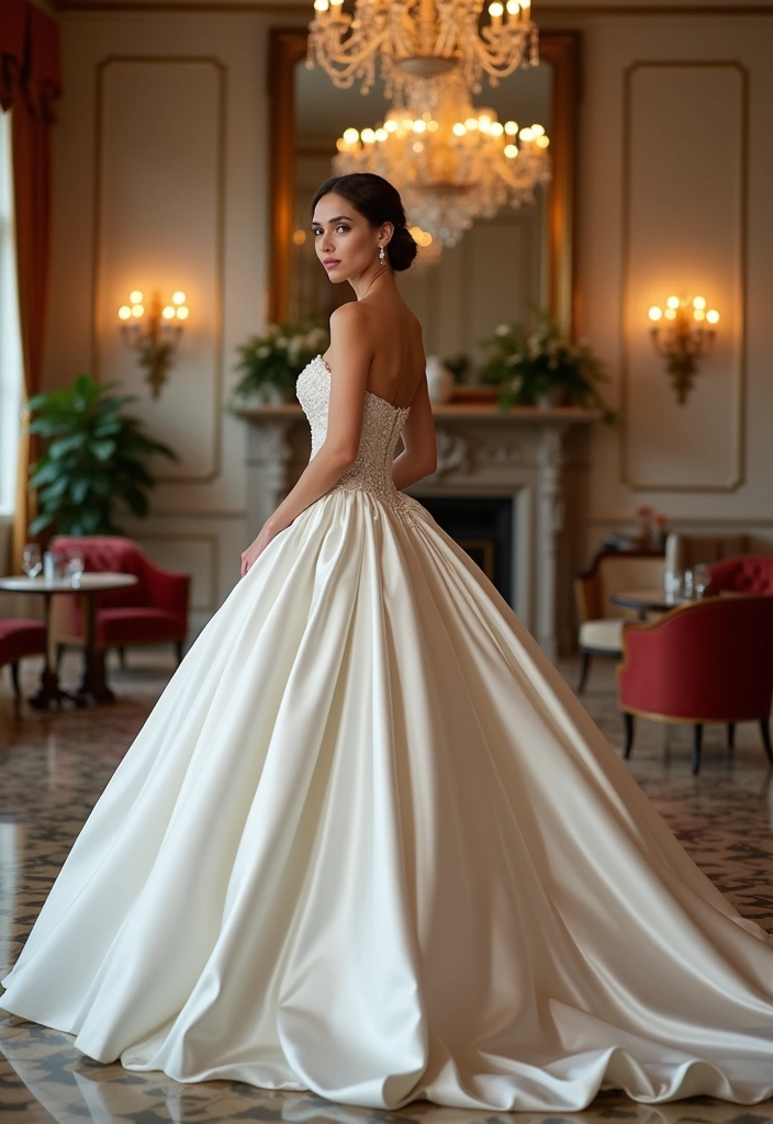 Discover the Ultimate Wedding Outfit Ideas to Make Your Big Day Unforgettable! - 10. Luxe Satin Finishes