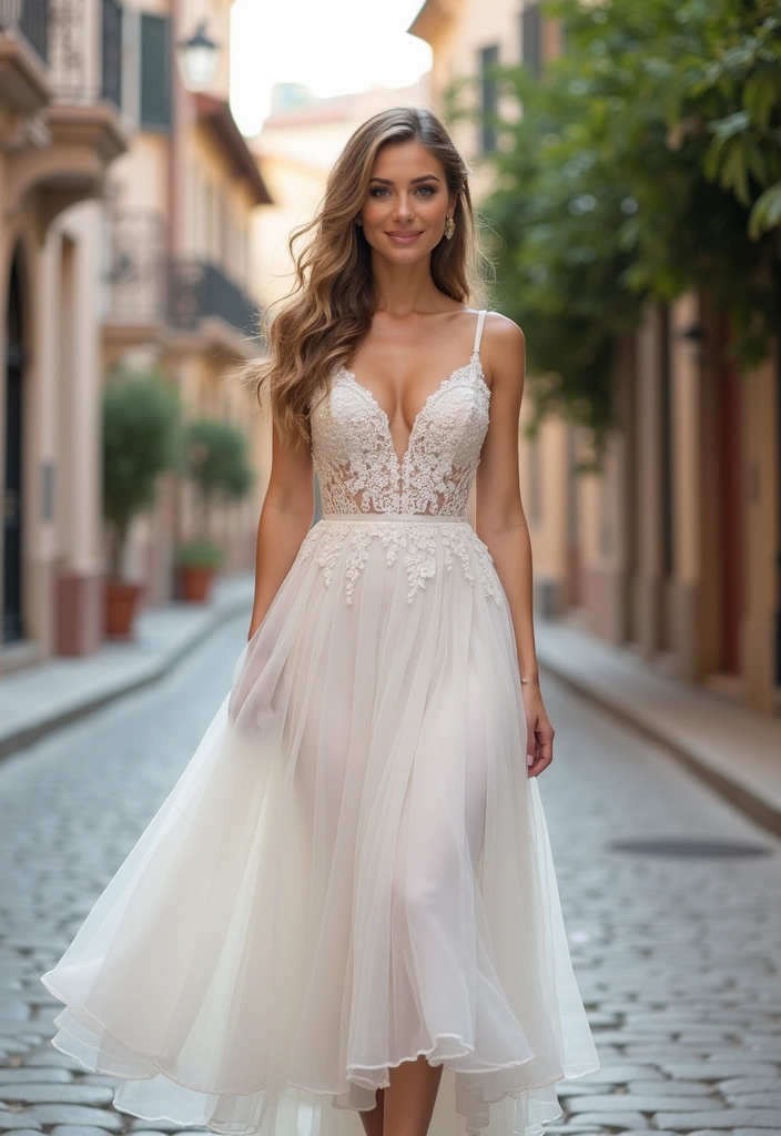 Discover the Ultimate Wedding Outfit Ideas to Make Your Big Day Unforgettable! - 12. Effortless Midi Length