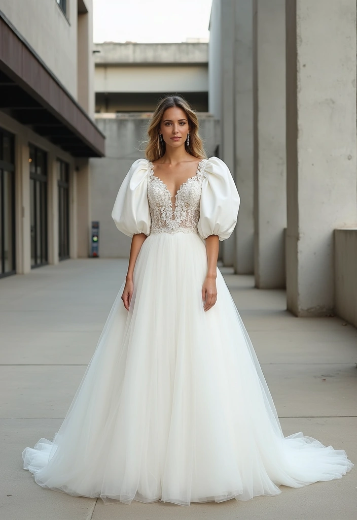 Discover the Ultimate Wedding Outfit Ideas to Make Your Big Day Unforgettable! - 13. Bold Statement Sleeves