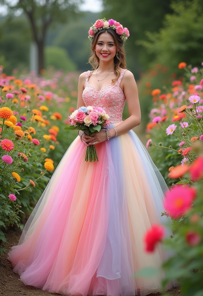 Discover the Ultimate Wedding Outfit Ideas to Make Your Big Day Unforgettable! - 5. Colorful Wedding Attire