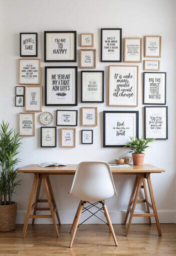 13 Decor Ideas for Your Home Office That Are Stylish and Functional! - 3. Inspiring Artwork