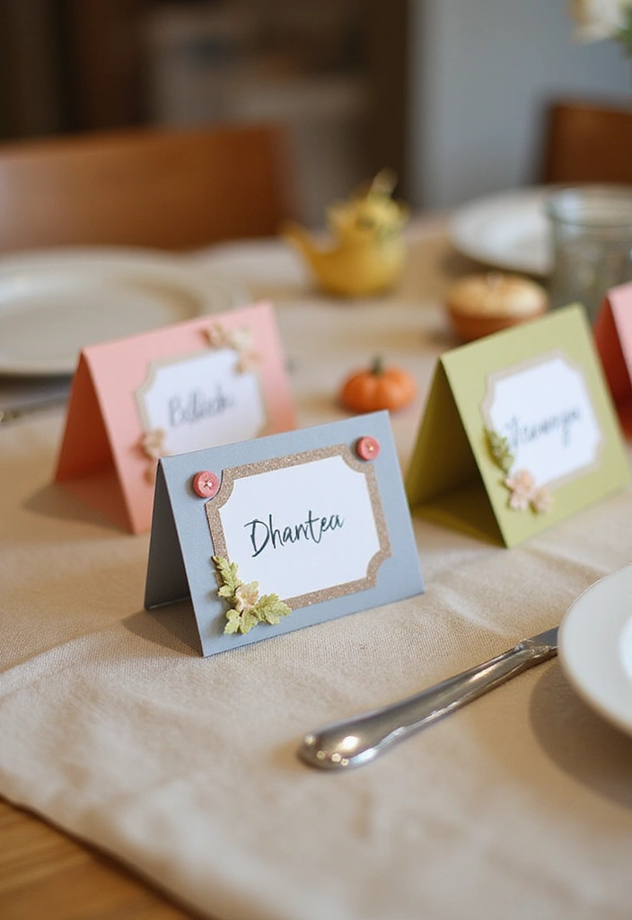 15 DIY Party Pieces That Will Impress Your Friends (and Save You Money!) - 12. Creative Place Cards