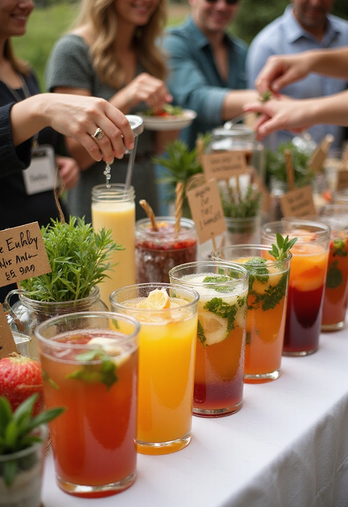 15 DIY Party Pieces That Will Impress Your Friends (and Save You Money!) - 7. Fun Drink Stations