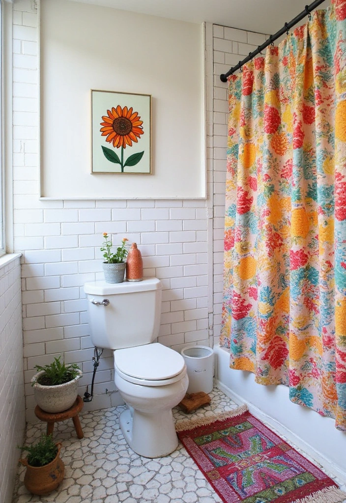 15 Stunning Luxury Small Bathrooms in White That Look Expensive (But Aren't!) - 10. Artistic Expression