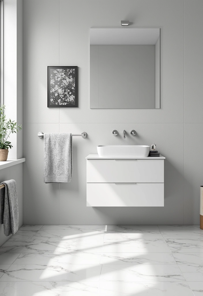 15 Stunning Luxury Small Bathrooms in White That Look Expensive (But Aren't!) - 6. Monochromatic Magic