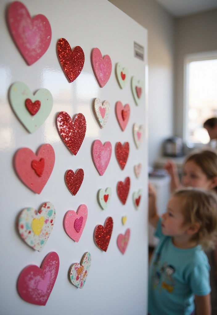 10 Adorable Mother's Day Crafts for Toddlers That Will Melt Your Heart! - 5. Heart-Shaped Magnets