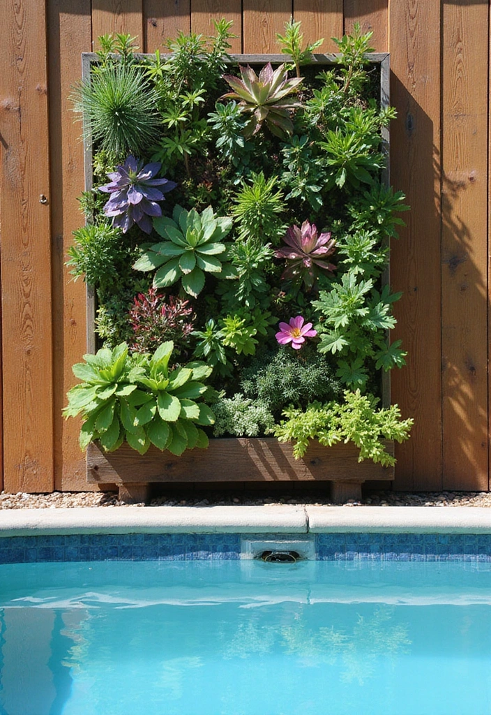 15 Stunning Planters Around Your Pool That Will Transform Your Backyard Oasis! - 3. Vertical Garden Planters