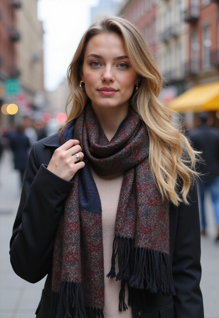 20 Street Style Outfits That'll Make You the Trendsetter of Your Crew (You Won't Believe #10!) - 19. Layering with Scarves